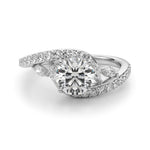 Round Bypass Lab Grown Diamond Engagement Ring - VS1 D/E/F | 14K & 18K Gold | 14K Rose Gold | Round Lab Diamond | Picasso Gold & Diamond Chicago