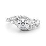 Round Bypass Lab Grown Diamond Engagement Ring - VS1 D/E/F | 14K & 18K Gold | 18K Rose Gold | Round Lab Diamond | Picasso Gold & Diamond Chicago