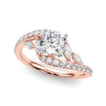 Round Bypass Lab Grown Diamond Engagement Ring - VS1 D/E/F | 14K & 18K Gold | Lab Grown Diamond Engagement Ring | Picasso Gold & Diamond | Chicago