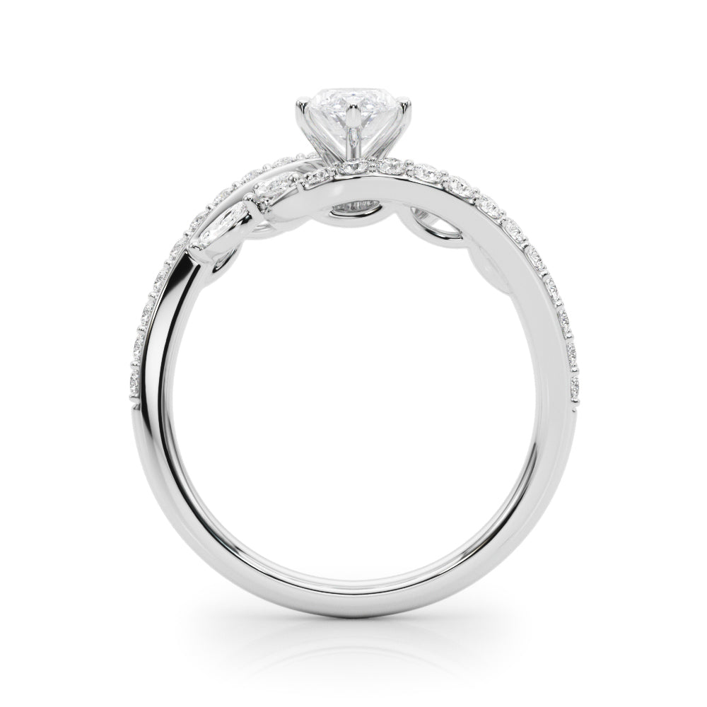 Round Bypass Lab Grown Diamond Engagement Ring - VS1 D/E/F | 14K & 18K Gold | Lab Grown Diamond Engagement Ring | Picasso Gold & Diamond | Chicago