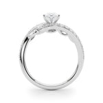 Round Bypass Lab Grown Diamond Engagement Ring - VS1 D/E/F | 14K & 18K Gold | Lab Grown Diamond Engagement Ring | Picasso Gold & Diamond | Chicago