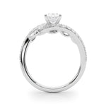 Round Bypass Lab Grown Diamond Engagement Ring - VS1 D/E/F | 14K & 18K Gold | 14K Rose Gold | Round Lab Diamond | Picasso Gold & Diamond Chicago