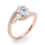 Round Bypass Lab Grown Diamond Engagement Ring - VS1 D/E/F | 14K & 18K Gold | Lab Grown Diamond Engagement Ring | Picasso Gold & Diamond | Chicago