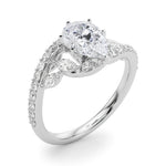 Round Bypass Lab Grown Diamond Engagement Ring - VS1 D/E/F | 14K & 18K Gold | Lab Grown Diamond Engagement Ring | Picasso Gold & Diamond | Chicago