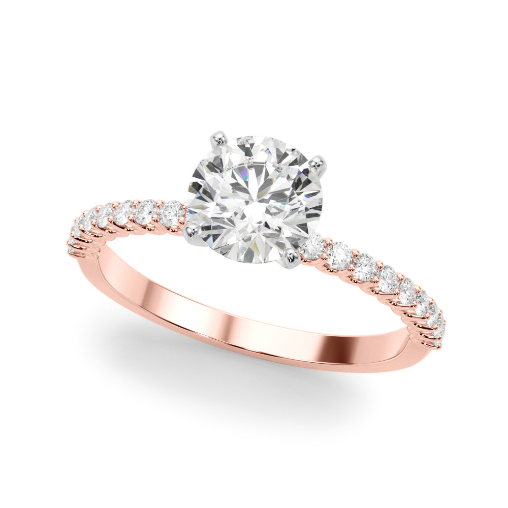 1 3/4 ct tw Lab Grown Diamond Engagement Ring Setting in 14K White Gold