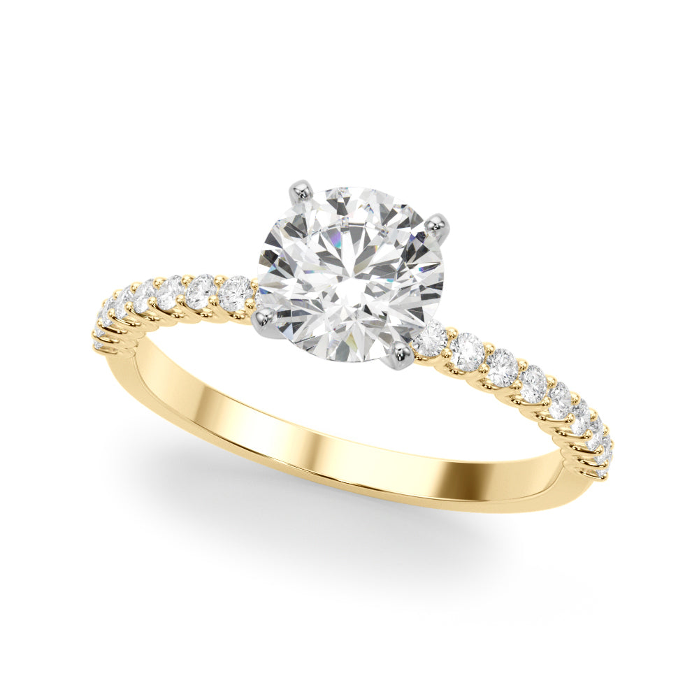 1 3/4 ct tw Lab Grown Diamond Engagement Ring Setting in 14K White Gold