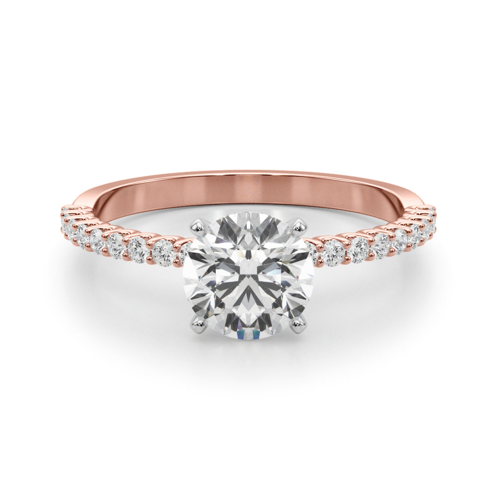 1 3/4 ct tw Lab Grown Diamond Engagement Ring Setting in 14K White Gold