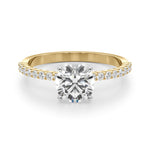 1 3/4 ct tw Lab Grown Diamond Engagement Ring Setting in 14K White Gold