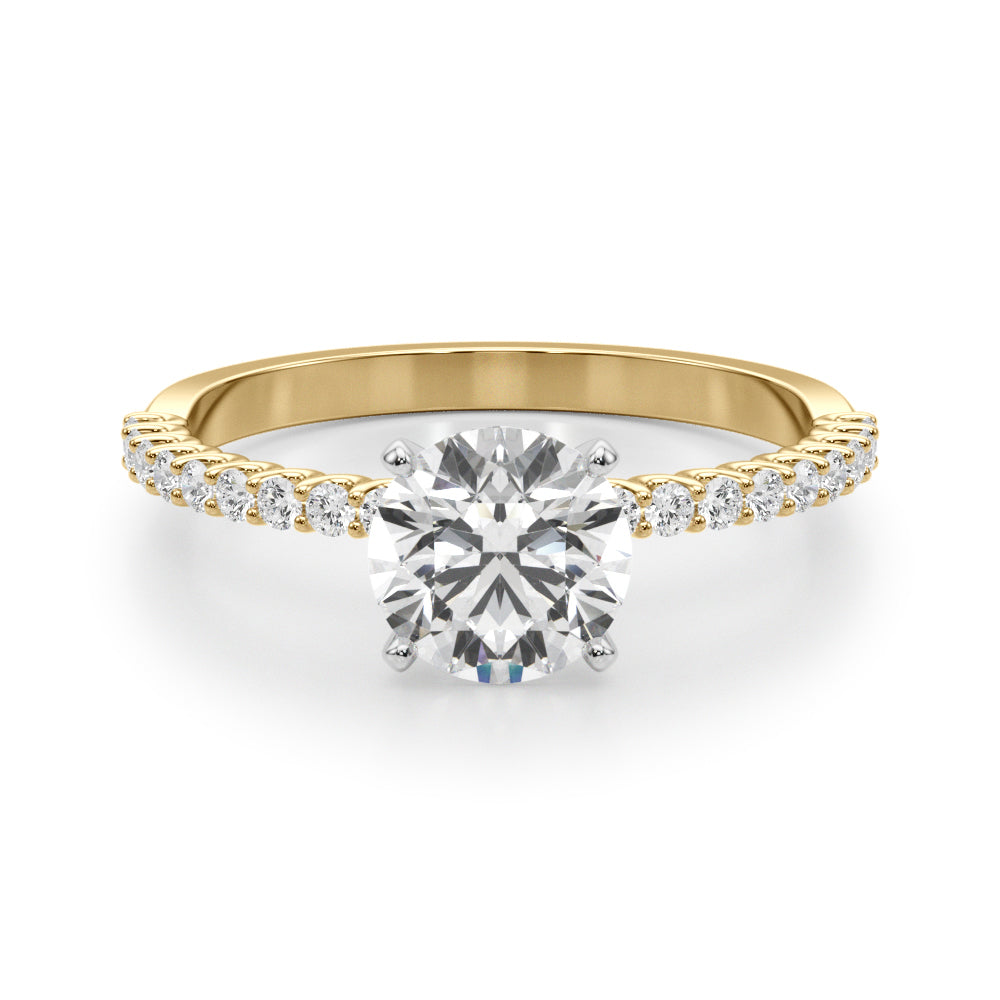 1 3/4 ct tw Lab Grown Diamond Engagement Ring Setting in 14K White Gold