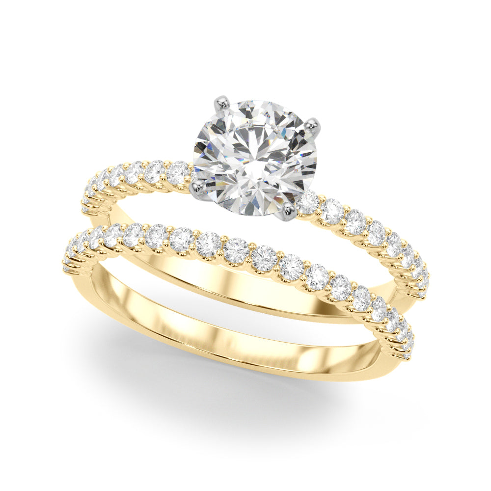 1 3/4 ct tw Lab Grown Diamond Engagement Ring Setting in 14K White Gold
