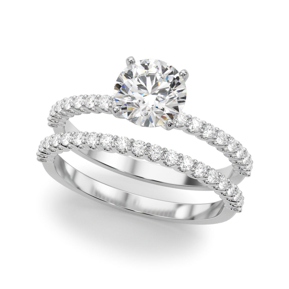1 3/4 ct tw Lab Grown Diamond Engagement Ring Setting in 14K White Gold