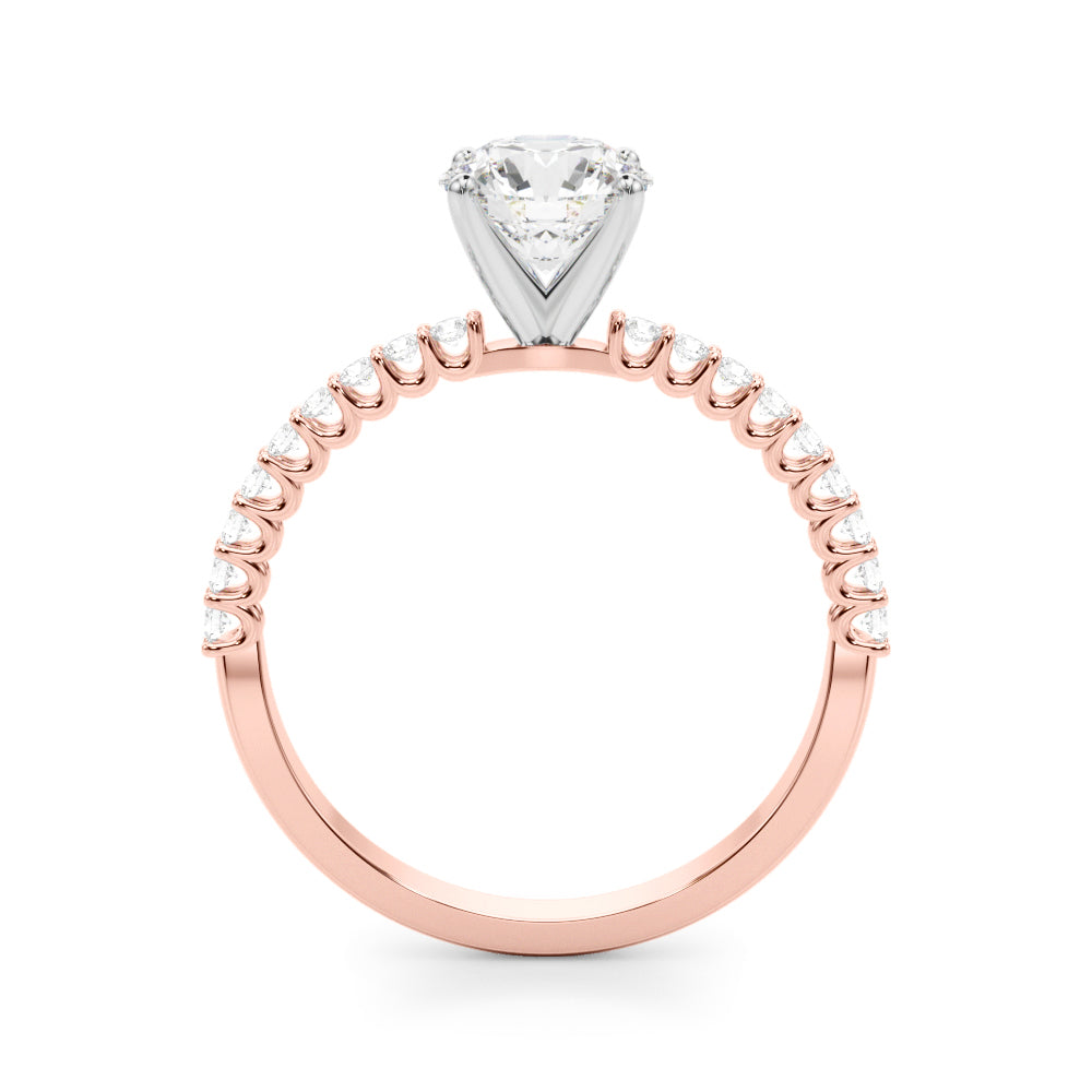 1 3/4 ct tw Lab Grown Diamond Engagement Ring Setting in 14K White Gold