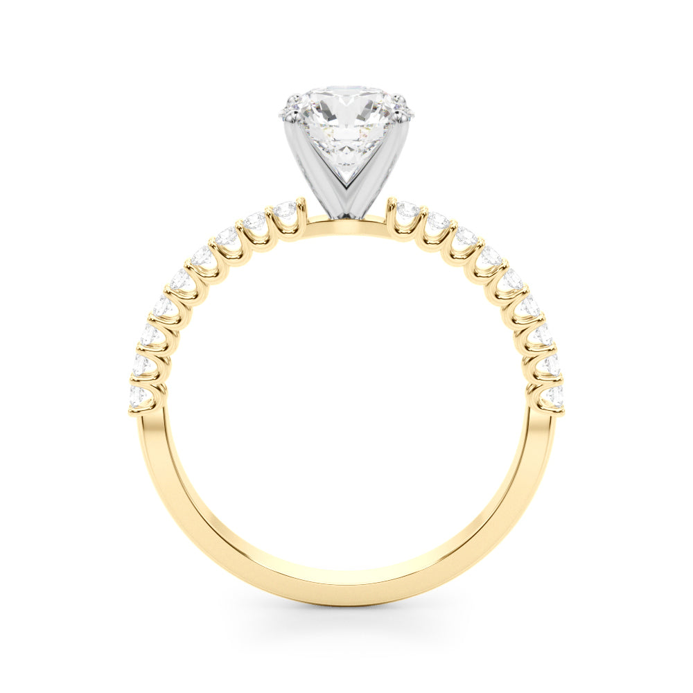 1 3/4 ct tw Lab Grown Diamond Engagement Ring Setting in 14K White Gold