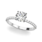 1 3/4 ct tw Lab Grown Diamond Engagement Ring Setting in 14K White Gold