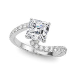 Round Single Row Lab Grown Diamond Engagement Ring - VS1 D/E/F | 14K & 18K Gold | 18K Rose Gold | Round Lab Diamond | Picasso Gold & Diamond Chicago