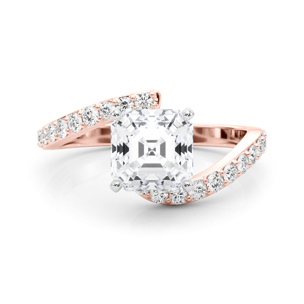 Round Single Row Lab Grown Diamond Engagement Ring - VS1 D/E/F | 14K & 18K Gold | Platinum | Round Lab Diamond | Picasso Gold & Diamond Chicago