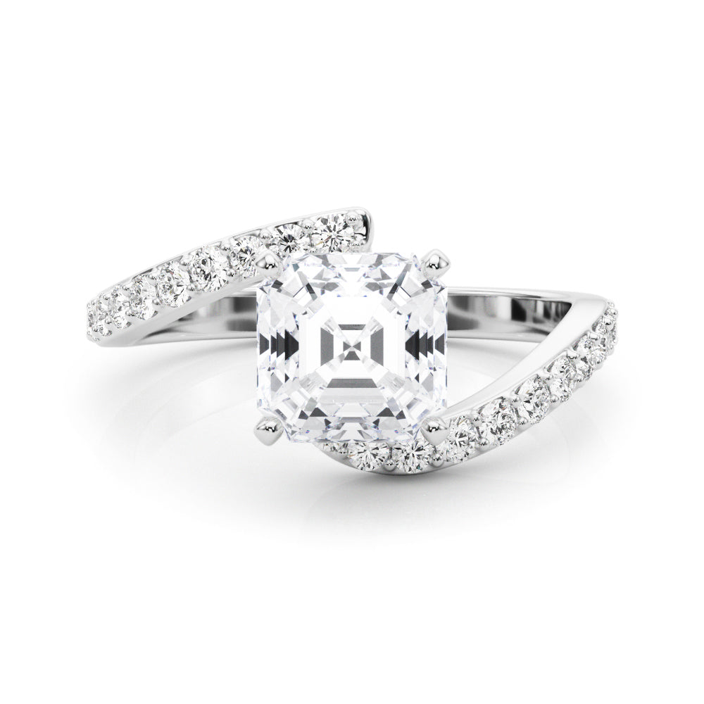 Round Single Row Lab Grown Diamond Engagement Ring - VS1 D/E/F | 14K & 18K Gold | Lab Grown Diamond Engagement Ring | Picasso Gold & Diamond | Chicago