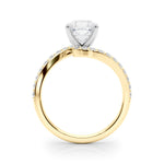 Round Single Row Lab Grown Diamond Engagement Ring - VS1 D/E/F | 14K & 18K Gold | Lab Grown Diamond Engagement Ring | Picasso Gold & Diamond | Chicago