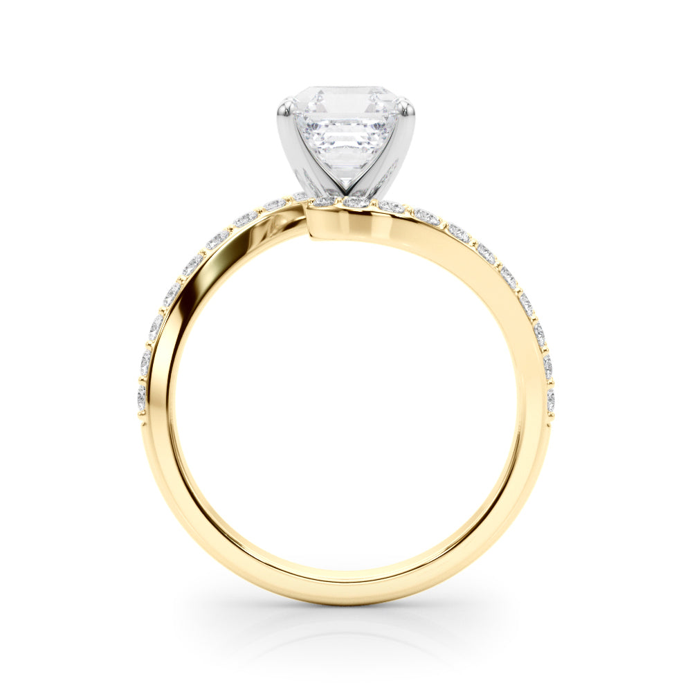 Round Single Row Lab Grown Diamond Engagement Ring - VS1 D/E/F | 14K & 18K Gold | Lab Grown Diamond Engagement Ring | Picasso Gold & Diamond | Chicago