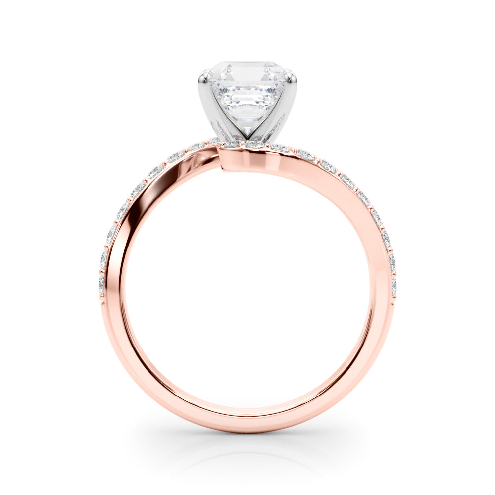 Round Single Row Lab Grown Diamond Engagement Ring - VS1 D/E/F | 14K & 18K Gold | Lab Grown Diamond Engagement Ring | Picasso Gold & Diamond | Chicago