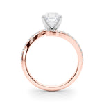 Round Single Row Lab Grown Diamond Engagement Ring - VS1 D/E/F | 14K & 18K Gold | Lab Grown Diamond Engagement Ring | Picasso Gold & Diamond | Chicago