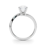 Round Single Row Lab Grown Diamond Engagement Ring - VS1 D/E/F | 14K & 18K Gold | Lab Grown Diamond Engagement Ring | Picasso Gold & Diamond | Chicago