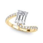 Round Single Row Lab Grown Diamond Engagement Ring - VS1 D/E/F | 14K & 18K Gold | Lab Grown Diamond Engagement Ring | Picasso Gold & Diamond | Chicago