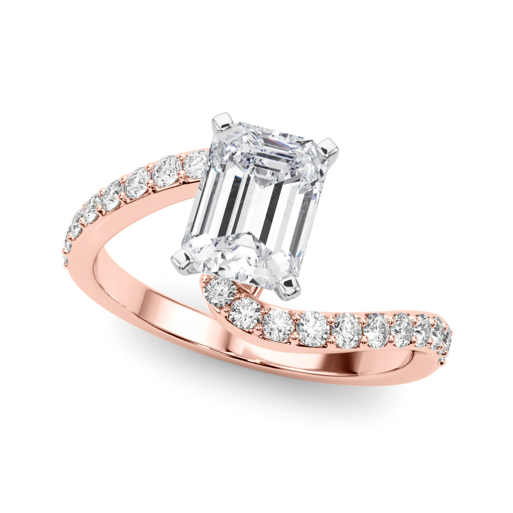 Round Single Row Lab Grown Diamond Engagement Ring - VS1 D/E/F | 14K & 18K Gold | Lab Grown Diamond Engagement Ring | Picasso Gold & Diamond | Chicago