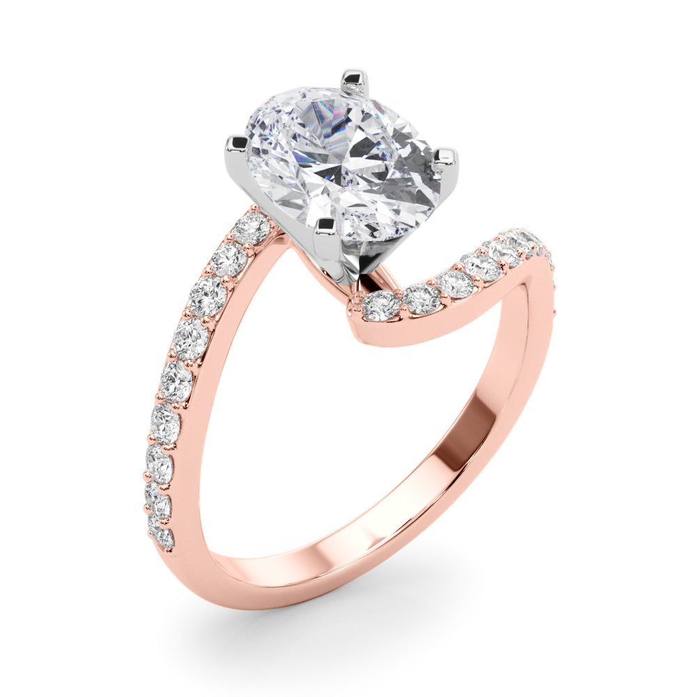 Round Single Row Lab Grown Diamond Engagement Ring - VS1 D/E/F | 14K & 18K Gold | 14K Yellow Gold | Round Lab Diamond | Picasso Gold & Diamond Chicago