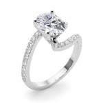 Round Single Row Lab Grown Diamond Engagement Ring - VS1 D/E/F | 14K & 18K Gold | 14K Yellow Gold | Round Lab Diamond | Picasso Gold & Diamond Chicago