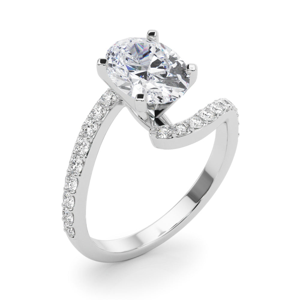 Round Single Row Lab Grown Diamond Engagement Ring - VS1 D/E/F | 14K & 18K Gold | 14K Yellow Gold | Round Lab Diamond | Picasso Gold & Diamond Chicago