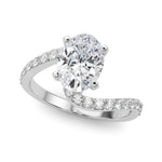 Round Single Row Lab Grown Diamond Engagement Ring - VS1 D/E/F | 14K & 18K Gold | 18K White Gold | Round Lab Diamond | Picasso Gold & Diamond Chicago