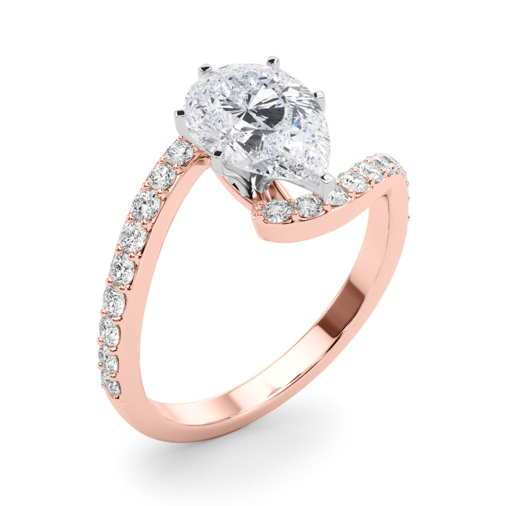 Round Single Row Lab Grown Diamond Engagement Ring - VS1 D/E/F | 14K & 18K Gold | Lab Grown Diamond Engagement Ring | Picasso Gold & Diamond | Chicago