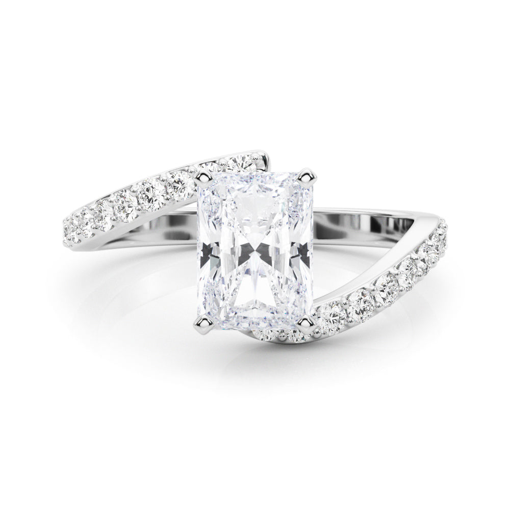 Round Single Row Lab Grown Diamond Engagement Ring - VS1 D/E/F | 14K & 18K Gold | 14K Rose Gold | Round Lab Diamond | Picasso Gold & Diamond Chicago