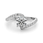 Round Single Row Lab Grown Diamond Engagement Ring - VS1 D/E/F | 14K & 18K Gold | Lab Grown Diamond Engagement Ring | Picasso Gold & Diamond | Chicago