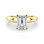 Emerald Cut Solitaire Lab Grown Diamond Engagement Ring - VS1 D/E/F | 14K & 18K Gold | 14K White Gold | Emerald Cut Lab Diamond | Picasso Gold & Diamond Chicago