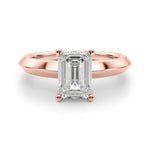 Emerald Cut Solitaire Lab Grown Diamond Engagement Ring - VS1 D/E/F | 14K & 18K Gold | 14K Yellow Gold | Emerald Cut Lab Diamond | Picasso Gold & Diamond Chicago