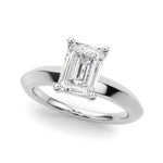 Emerald Cut Solitaire Lab Grown Diamond Engagement Ring - VS1 D/E/F | 14K & 18K Gold | 14K White Gold | Emerald Cut Lab Diamond | Picasso Gold & Diamond Chicago