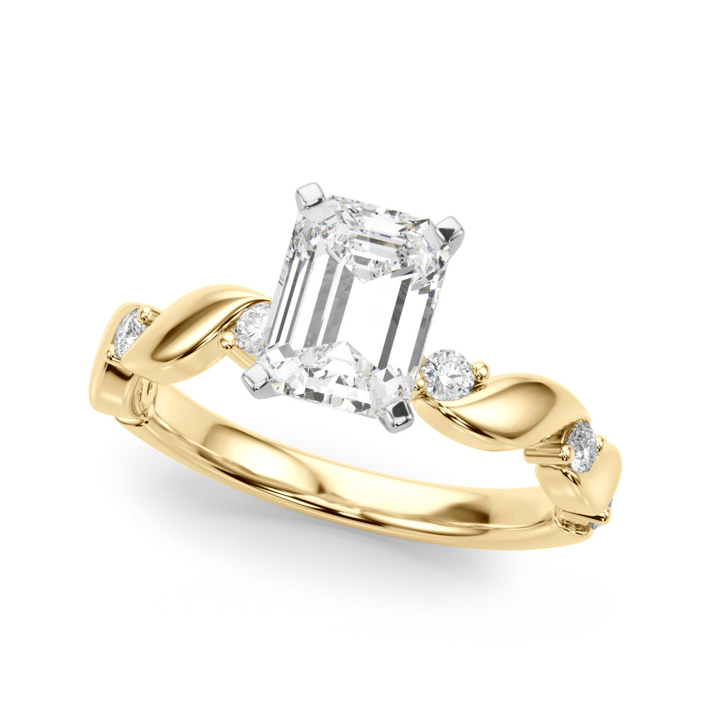 Round Single Row Lab Grown Diamond Engagement Ring - VS1 D/E/F | 14K & 18K Gold | 14K Rose Gold | Round Lab Diamond | Picasso Gold & Diamond Chicago