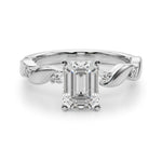 Round Single Row Lab Grown Diamond Engagement Ring - VS1 D/E/F | 14K & 18K Gold | 18K Yellow Gold | Round Lab Diamond | Picasso Gold & Diamond Chicago