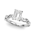 Round Single Row Lab Grown Diamond Engagement Ring - VS1 D/E/F | 14K & 18K Gold | 18K Yellow Gold | Round Lab Diamond | Picasso Gold & Diamond Chicago