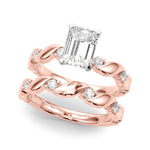 Round Single Row Lab Grown Diamond Engagement Ring - VS1 D/E/F | 14K & 18K Gold | 18K Rose Gold | Round Lab Diamond | Picasso Gold & Diamond Chicago