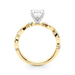 Round Single Row Lab Grown Diamond Engagement Ring - VS1 D/E/F | 14K & 18K Gold | Platinum | Round Lab Diamond | Picasso Gold & Diamond Chicago