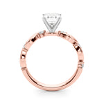 Round Single Row Lab Grown Diamond Engagement Ring - VS1 D/E/F | 14K & 18K Gold | Platinum | Round Lab Diamond | Picasso Gold & Diamond Chicago