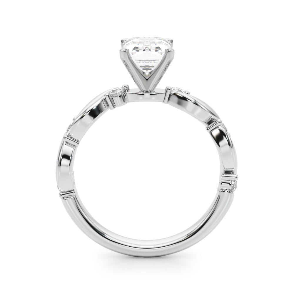 Round Single Row Lab Grown Diamond Engagement Ring - VS1 D/E/F | 14K & 18K Gold | Lab Grown Diamond Engagement Ring | Picasso Gold & Diamond | Chicago