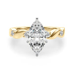 Round Single Row Lab Grown Diamond Engagement Ring - VS1 D/E/F | 14K & 18K Gold | Lab Grown Diamond Engagement Ring | Picasso Gold & Diamond | Chicago