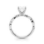Round Single Row Lab Grown Diamond Engagement Ring - VS1 D/E/F | 14K & 18K Gold | 18K White Gold | Round Lab Diamond | Picasso Gold & Diamond Chicago