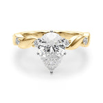 Round Single Row Lab Grown Diamond Engagement Ring - VS1 D/E/F | 14K & 18K Gold | Lab Grown Diamond Engagement Ring | Picasso Gold & Diamond | Chicago