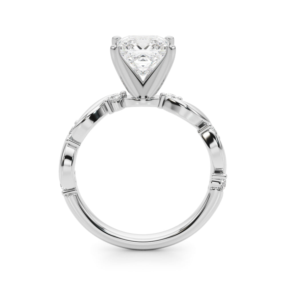 Round Single Row Lab Grown Diamond Engagement Ring - VS1 D/E/F | 14K & 18K Gold | Lab Grown Diamond Engagement Ring | Picasso Gold & Diamond | Chicago