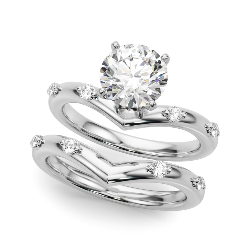 Round Single Row Lab Grown Diamond Engagement Ring - VS1 D/E/F | 14K & 18K Gold | 18K White Gold | Round Lab Diamond | Picasso Gold & Diamond Chicago
